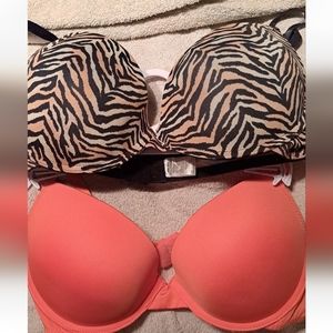 2-Bras NWT Lady Princess Intimates Tshirt Bras.  36c Excellent Condition